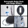 2 Set Badge Holder Retractable Clip Heavy Duty Reels with