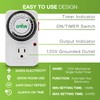 Grow1 Single Outlet Mechanical Timer 24 Hour Hydroponics Grow Light