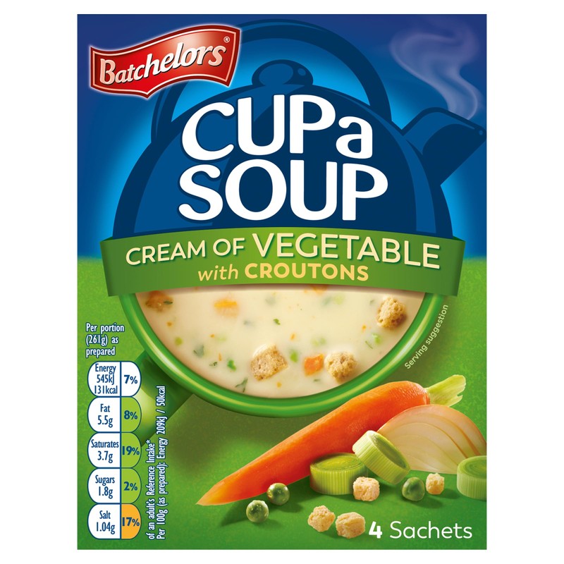 Batchelors Cream Of Vegetable With Croutons Cup a Soup