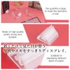オーディオファン プラスチックカードスタンド 透明カードスタンド 三角形のデザイン ボードゲームアクセサリー 名刺ホルダースタン ド 写真、メッセージカードなどに クリア 約13*19mm