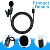 NHQZ Action Cam External Microphone, Lavalier Microphone, Microphone Lavalier, Lapel