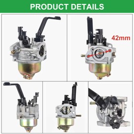 Sruchy Carburetor for Predator Generator Harbor Freight Chicago 4000 3500 3000 3050 3200 4375 Watts Generator Powered by 196cc 200CC 212cc Compatible With GX120 GX160 GX168 GX200