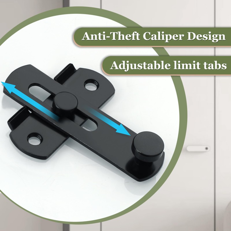 Alise 2 pcs Flip Latch Gate Latch,3 inch Stainless Steel
