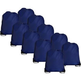 Threadart Mochila con cordón de 10 piezas, Azul, Large