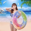 Brotevity Swim Ring for Adults, Children, Sequins, Floating, Water Play,