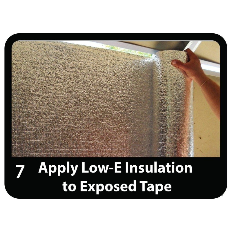 9x8 SSR 1 Car Garage Door Reflective Silver Finish Foam