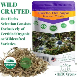 Gabio Green Hierba del sapo,  Resealable Bag, Packging is USA, Natural Herbs - 8 oz