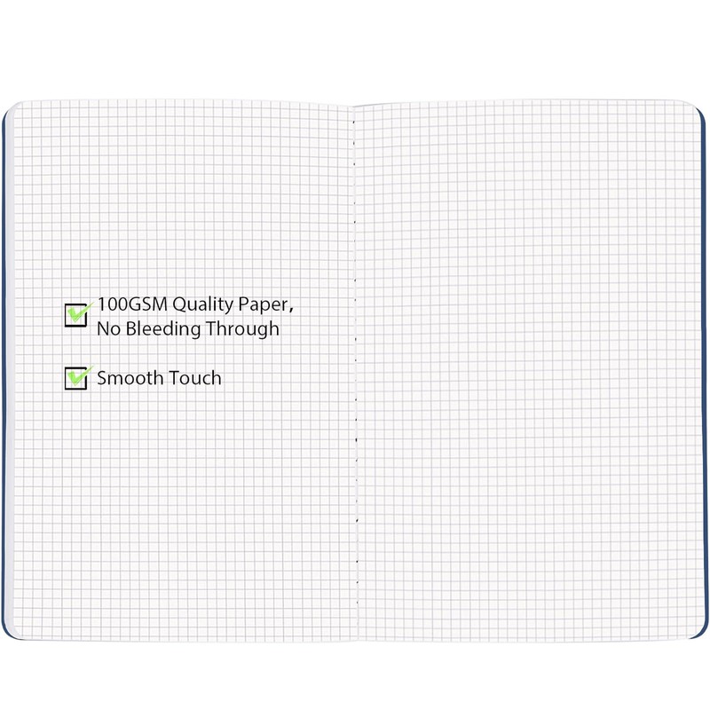 Yarotm Notebook Dotted A5 Pack of 8 Notepad 14 x