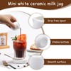 CONNECTION White Ceramic Milk Jug 6 Pcs Small Milk Jug