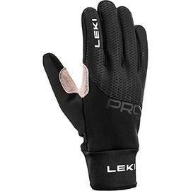 LEKI Prc Premium Thermoplus Black - Gore-Tex Warm Windproof Gore-Tex Cross-Country Gloves Size 10 - Colour Black