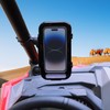 RERPRO UTV ATV Phone Mount Waterproof Holder Compatible with Polaris