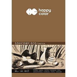 Eco Art Sketch Pad A4 80 g/m² 80 Sheets Happy Color