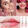 LZYLLS 2 Pack Crystal Jelly Flower Lipstick,Magic Temperature Color Change