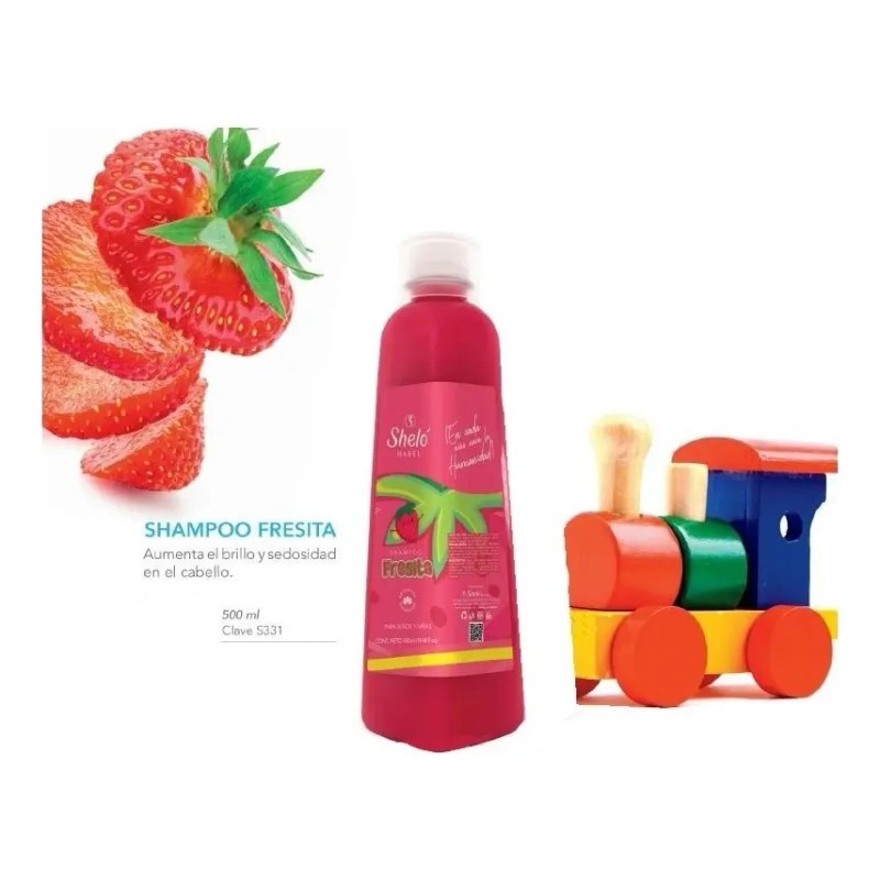 Shampoo Fresita Protector Solar Colageno Extrema Limpieza