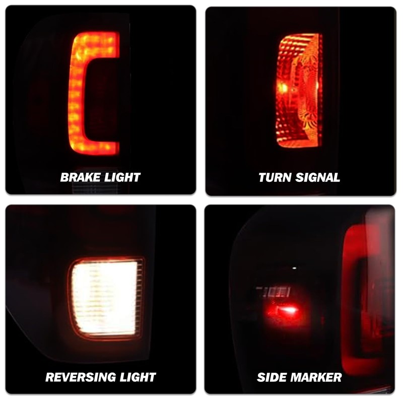 SOCKIR Tail Light Assembly w/Bulbs & LED DRL Fit 2017-2023