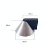 Door Stop Floor Mounted Cone Designer Pattern Satin Stainless Steel