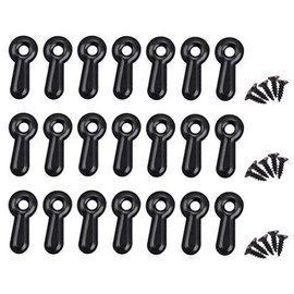 100Pcs Metal Frame Picture Turn Button Fasteners Photo Frame Hardware and Screws for Craft Hanging Pictures Photos Drawing (Black)