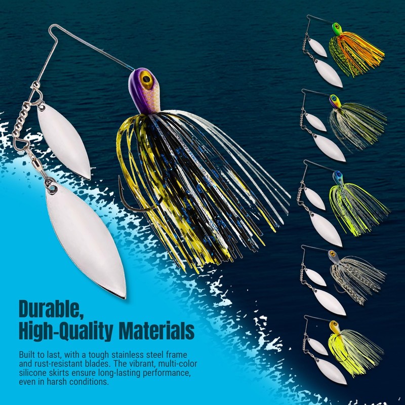 Spinner Bait - 3/8 oz- Tennessee Shad (3 Pack)