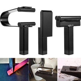 1 Inch Anvil Hardy Tools Blacksmith Hot Cut Creasing Stake and Spring Fuller Hardy Tool Set for Blacksmith Forging (3 Pieces)