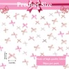 Fyeoxle 50PCS Pink Bow Confetti Fabric Pink Bow Bachelorette Party