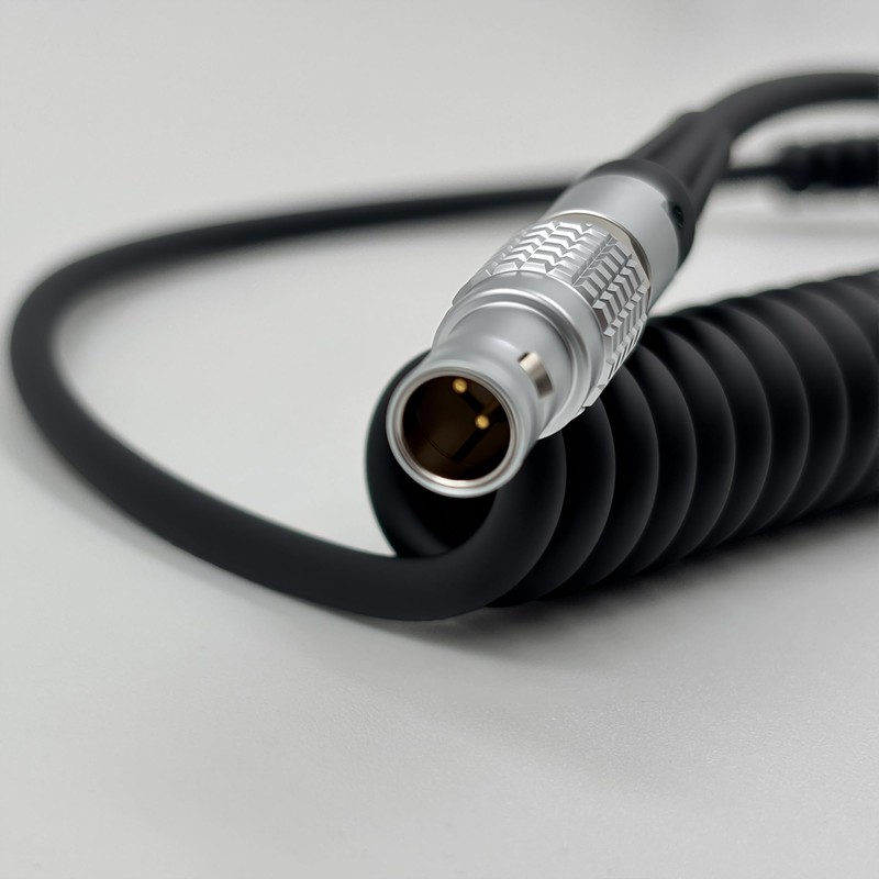 2 Pin 0B Male Lemo-Compatible to Right Angle DC 5525