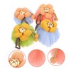 WOONEKY 4pcs Cartoon Bath Gentle Exfoliating Bath Sponge for Adults