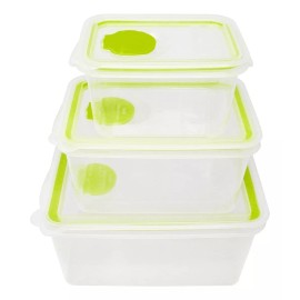 Aquila Juego De Recipientes Rectangulares Sea Shell Verde - Jr7163