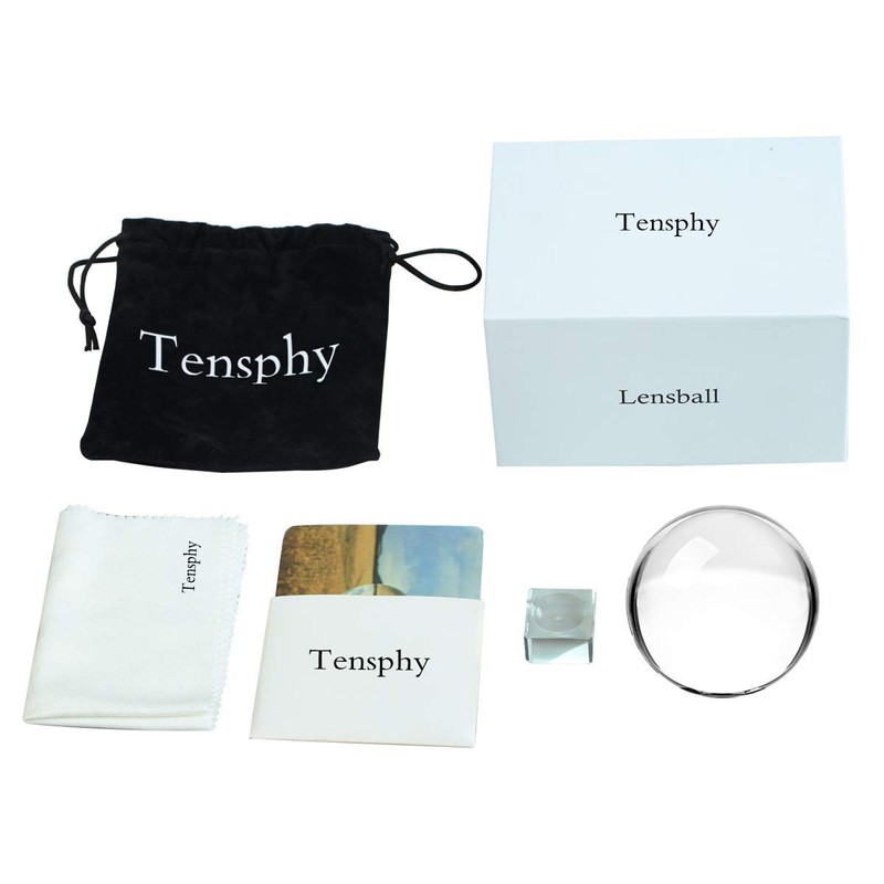 Tensphy K9 Crystal Ball with Stand Clear Art Decor K9