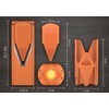 Swissmar Borner V-1001 V-Slicer Plus Mandoline 5 Piece Set (Orange)