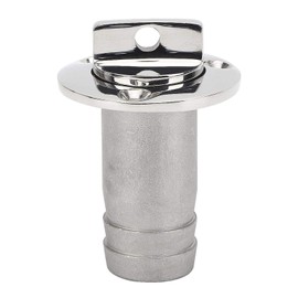 Kuuleyn Vent Fitting, 316 Stainless Steel Oval Garboard Drain Plug Vent Connector Fitting Boats Parts