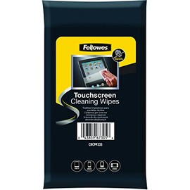 Fellowes Touch Screen Cleaning Wipes Suitable for Tablet, Smartphone, E-Reader and Gaming Screens - Pack of 20 Biodegradable Screen Wipes, 9933501