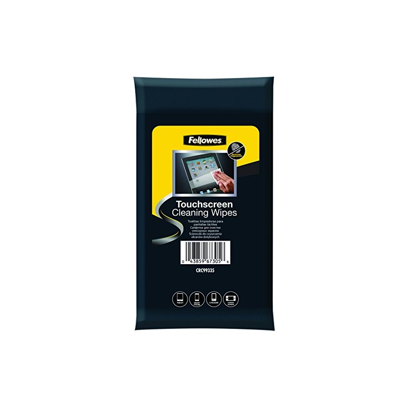 Fellowes Touch Screen Cleaning Wipes Suitable for Tablet, Smartphone, E-Reader