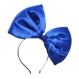 Large Bow Headband for Women Headband Fashion Hair Accessories Perfect for Parties Birthday Theme Party Carnival and Cosplay Headband Headpiece for Women Headband with Bow Blue