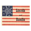 Civil War...Framed Abraham Lincoln 33 Star Campaign Flag