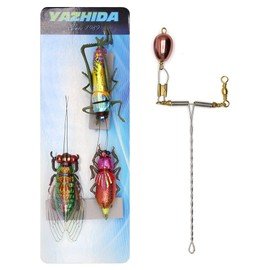 YZD Fly Fishing Realistic Dry Wet Nymph Trout Flies Steelyard Style Hand Tie Lures Kits 3pcs