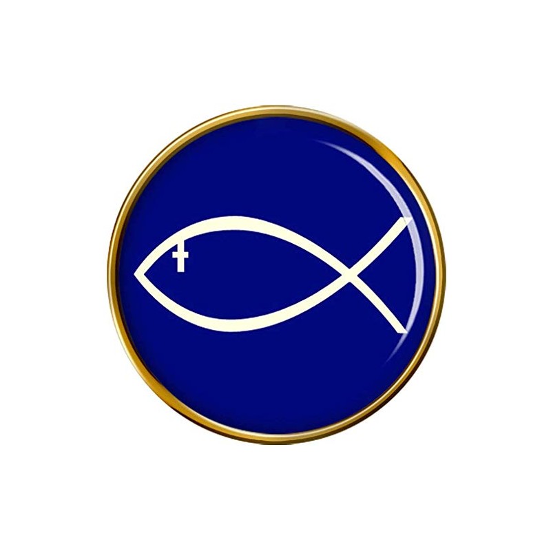 Jesus Fish Ichthys Pin Badge