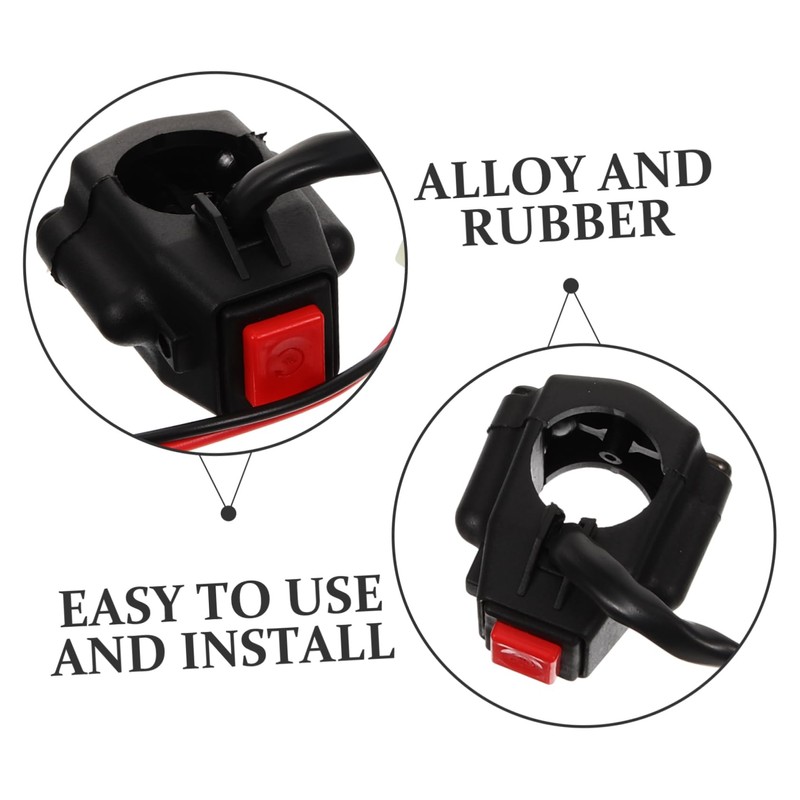 FUNOMOCYA Remote Starter Push Button Ignition Switch for Motorcycles Sturdy