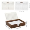 Buqoo Black Walnut Wood To Do List Holder with 50