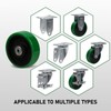 4" x 1.25" Caster Set of 4 Replacement Wheel, Polyurethane