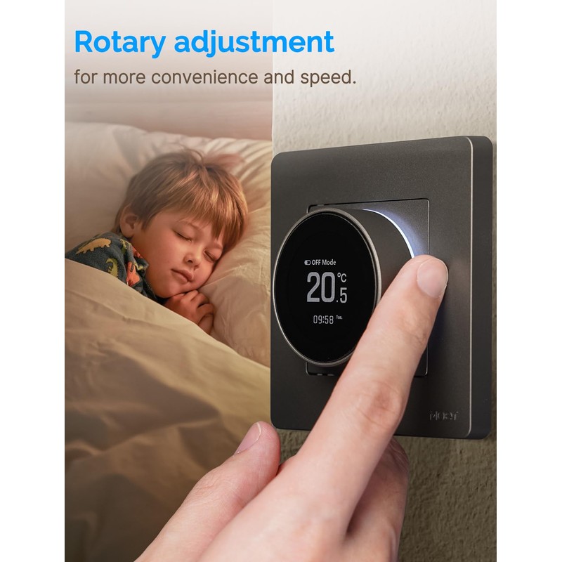 MOES Smart ZigBee Thermostat Underfloor Heating Electric, Room Thermostat Underfloor