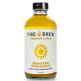 Fire Brew Premium Shrub – Roasted Pineapple Shrub | 16 Concentrated Servings of the Healthiest Organic Ingredients to Boost Wellness, Hydrate, and Help with Infections, Injuries, and Joint Pain – 8oz