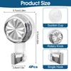 Pack of 4 Suction Hooks Extra Strong, Suction Cup Hooks