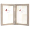 Lawrence Frames Studio Wood Picture Frame, 5x7 Double, Gray