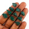 CRYSTALINES 10pcs Natural Raw Malachite Gemstones, DIY Jewelry Making, Wholesale