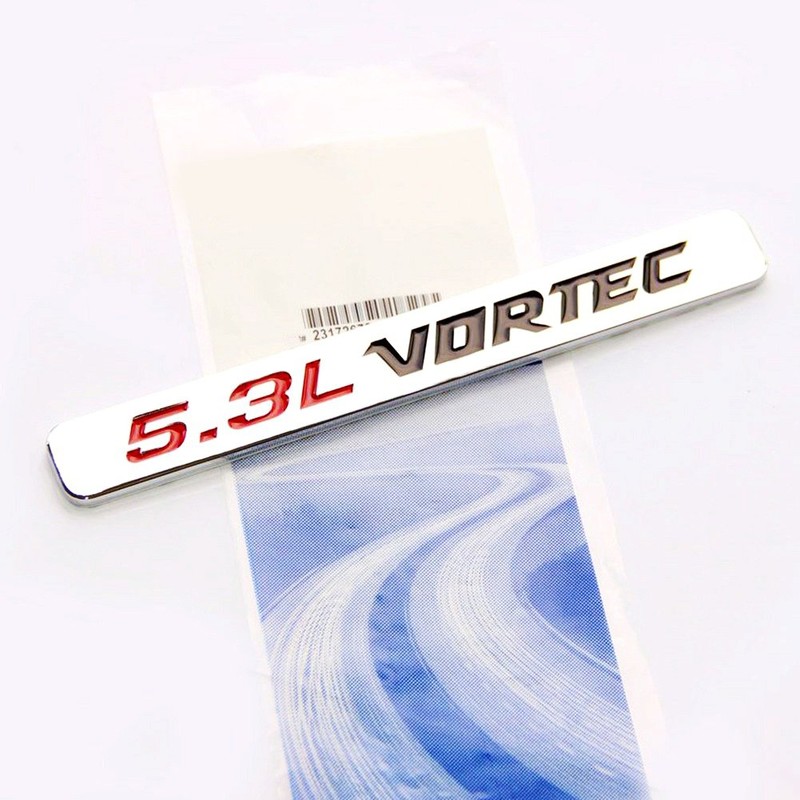 Yoaoo 2Pack OEM 5.3L Vortec Hood Emblems Engine Badge Compatible