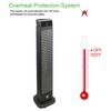 Deluxe Digital 30" Oscillating Ceramic Tower Space Heater with Adjustable