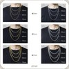 ZIYMU N03 Necklace, French Rope Chain, Surgical Stainless Steel 316L,