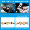 PATIKIL 3/8" to 5/8" Pipe Extension Joint Connector, Free Welding
