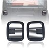 TUOMAICN 2Pcs Black US Flag Tail Light Cover Protector,Rear Brake