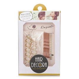 Strawberrynet 럭키 트렌디 - 귀여운 헤어핀 세트 (핑크와 골드 조합) Lucky Trendy - Cute Hairpin Set (Pink and Gold Combination)